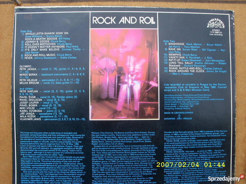 Rock LP OLYMPICROCK AND ROLL Wołów