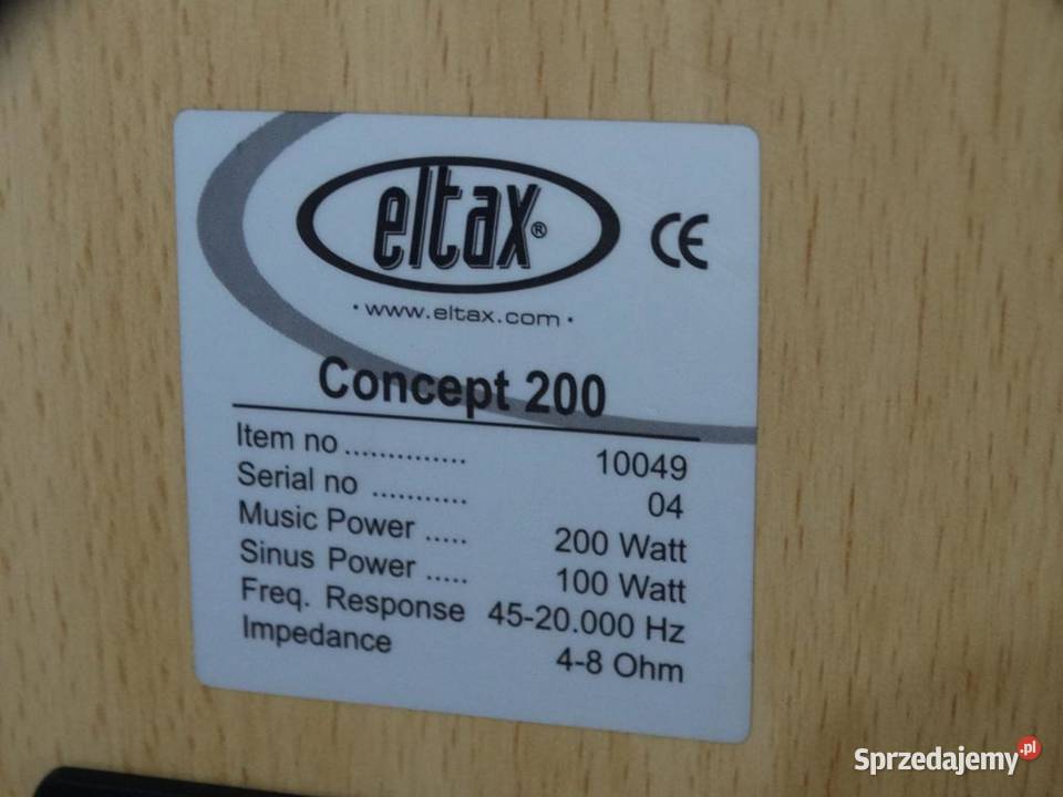 Duńskie kolumny Eltax 2 x 200 wat WYSYŁKA Jasło