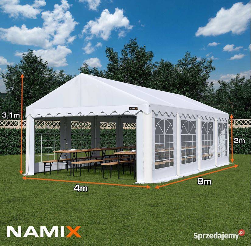 Namiot BASIC 4x8 imprezowy handlowy ogrodowy Jabłonna