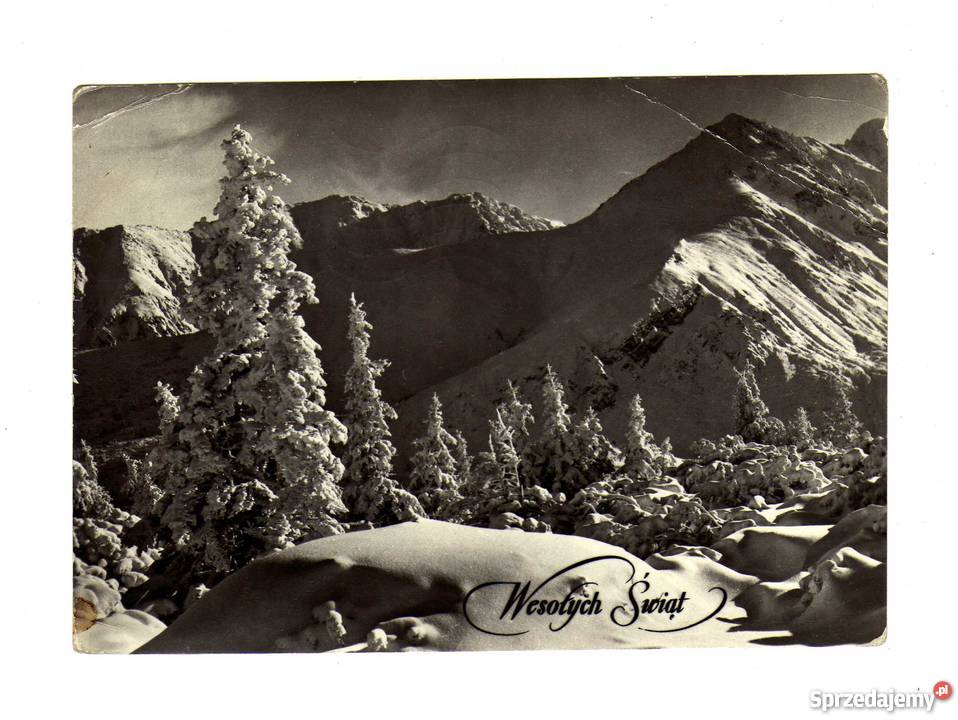 POCZÓWKA ŚWIĄTECZNA ŚWIĘTA CZARNO BIAŁA świętokrzyskie Krynki