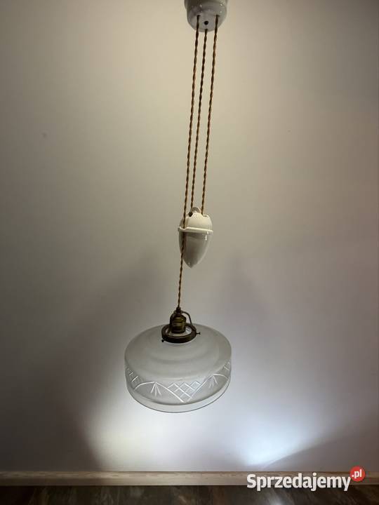 Lampa wisząca z przeciwwagą i podsufitką Chudów