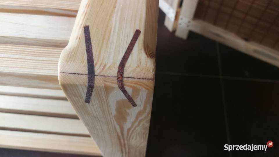 Ława drewniana stolik kawowy ławakostka stolik Meble ogrodowe