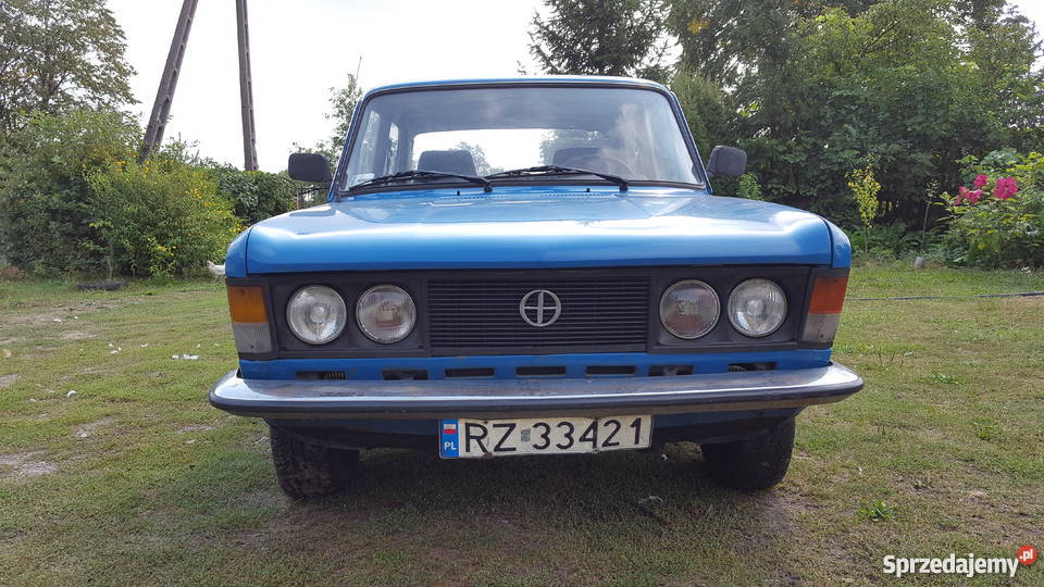 Fiat 125p stan Tanio niebieski podkarpackie Wilcza Wola