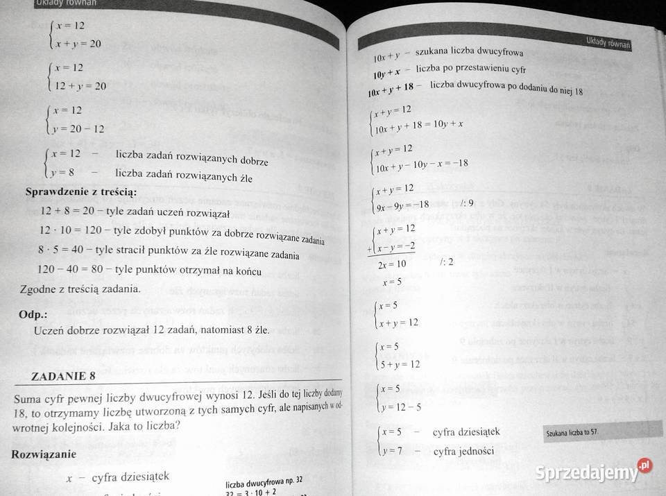 Matematyka korepetycje Kl 2 gimnazjum Zofia Chełm