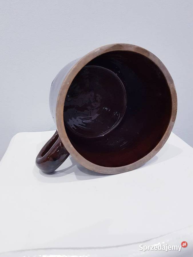 Stary kamionkowy garnek z prlu śląskie Dąbrowa Górnicza