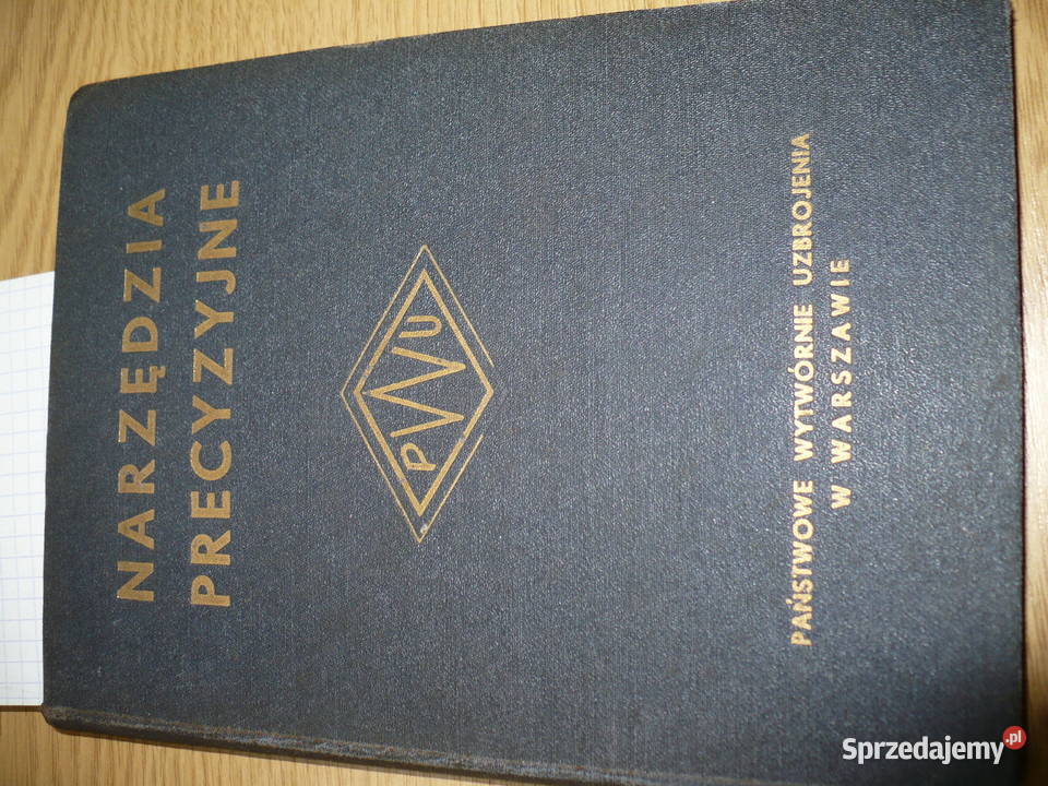 Stara książka 1938 Narzędzia Precyzyjne wielkopolskie Puszczykowo