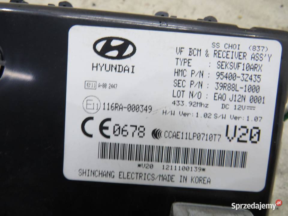 MODUŁ STEROWNIK HYUNDAI I40 954003Z435 lubelskie