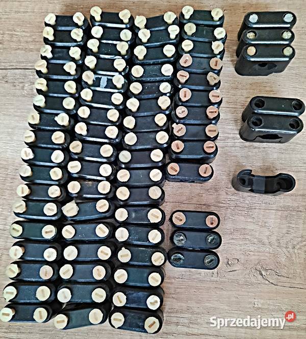 Uchwyt uchwyty przewodu z demontażu 58 z lat PRL Ostrów Wielkopolski