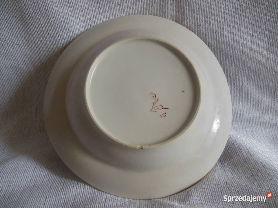 Talerz głęboki z jeżykiem PRL Porcelana i szkło Kielce