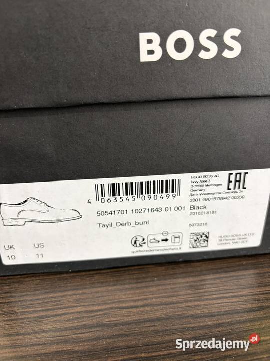 butypółbuty skórzane Boss Tayil 50541701