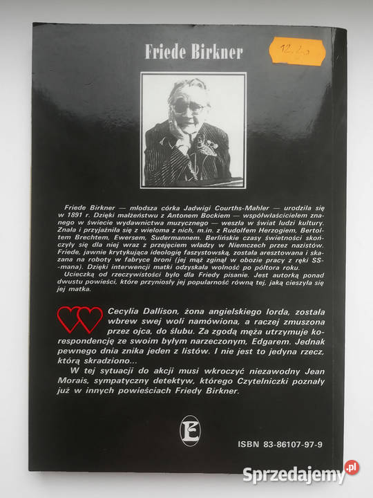 Dwa Skradzione Listy Friede Birkner książka