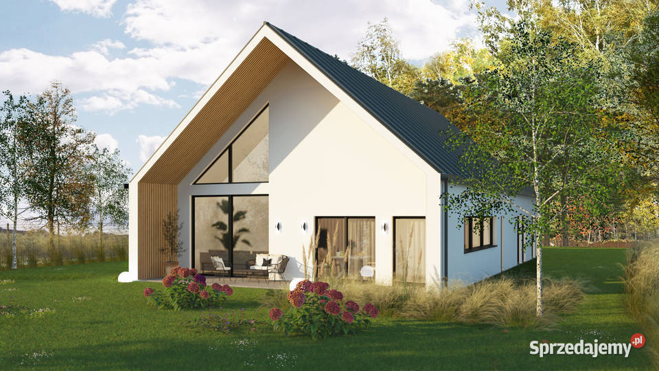 Nowoczesny energoszczędny dom jednorodziny 140m2 5000zł/m2 wielkopolskie Topola Wielka sprzedam