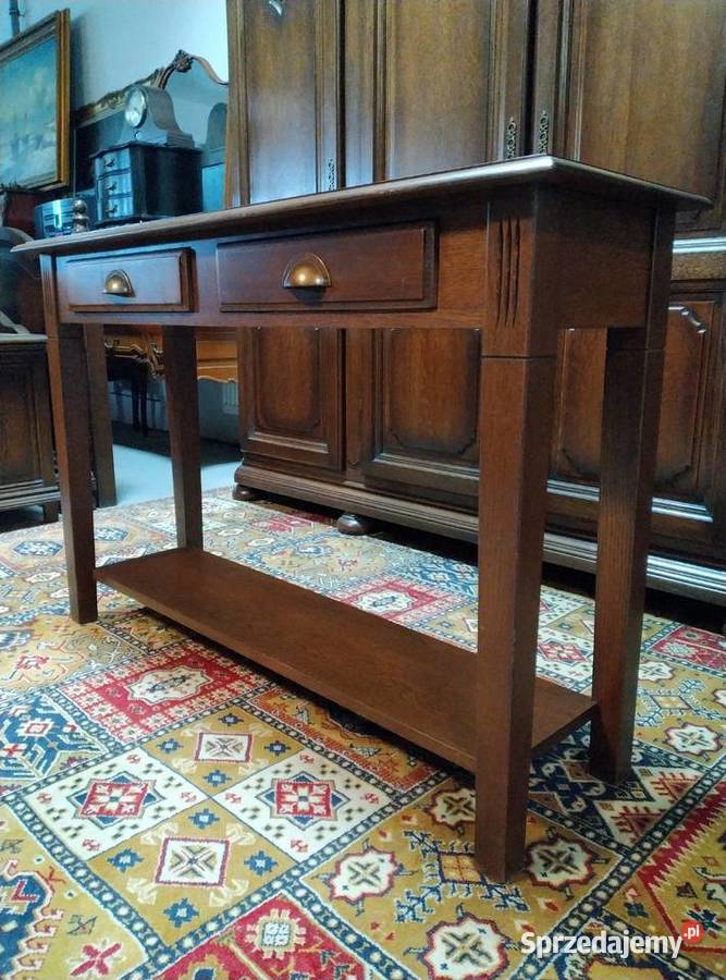 Konsola dębowa stolik przyścienny Białystok