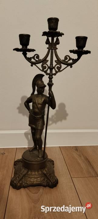 Mosiężny Świecznik Gladiator Jasło