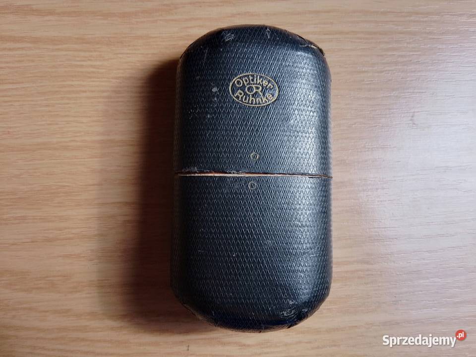 Przedwojenne etui Optiker Ruhnke Berlin z lat 20 Pszczyna sprzedam