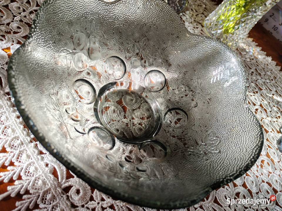 Salaterka misa Szkło vintage PRL Porcelana i szkło sprzedam