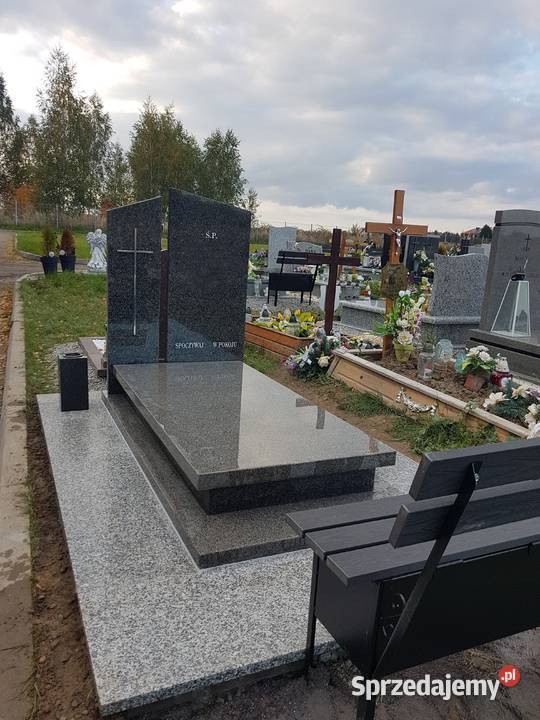 Nagrobek bohus grey impala z posadzką 1850 Pozostałe dolnośląskie Świdnica sprzedam