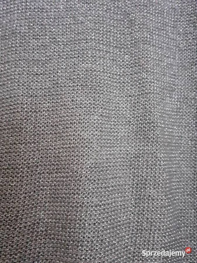 sweter srebrny L M oversize Gdańsk
