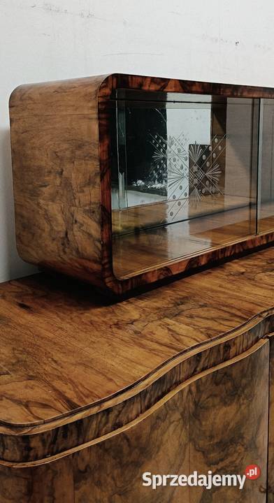 komoda bufet witryna art deco lata 60te vintage Radomsko