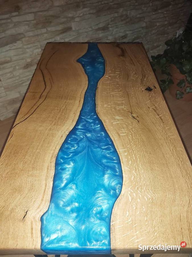 Stolik kawowy z żywicy epoksydowej Podsarnie