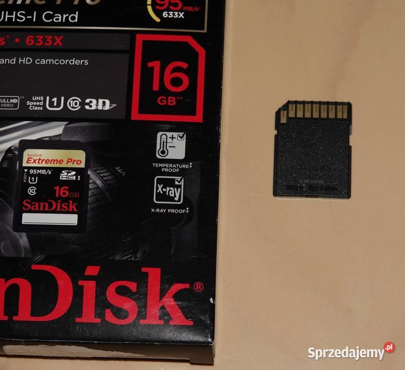 Karta SanDisk SDHC Extreme Pro 16 GB UHSI Card mazowieckie Warszawa