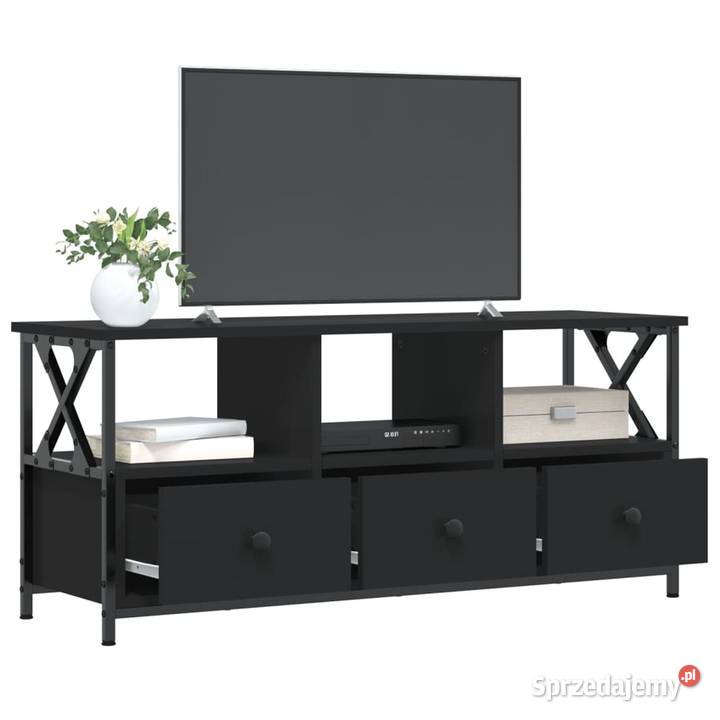vidaXL Szafka pod telewizor czarna 102x33x45 mazowieckie Warszawa