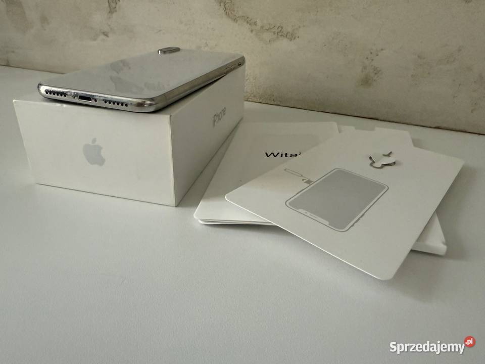 iPhone X 10 256GB srebrny Silver STAN IDEALNY Łódź