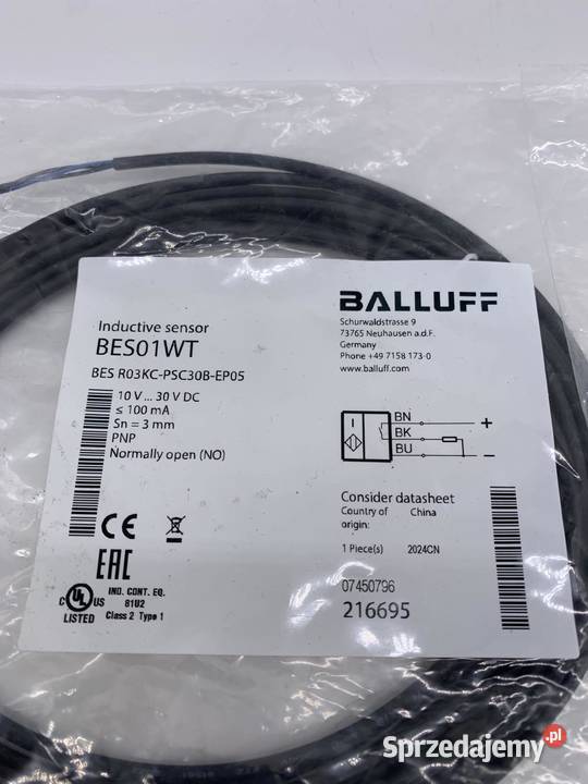 Balluff BES01WT BES R03KCPSC30BEP05 Czujnik Warszawa