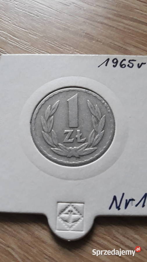 1 złoty 1965 r PRL 1 RzadkośćŁadna Numizmatyka Konin