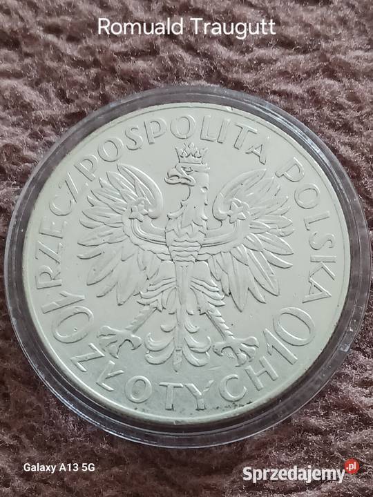 10 Romuald Traugutt 1933 r SUPER oryginał Numizmatyka Konin sprzedam