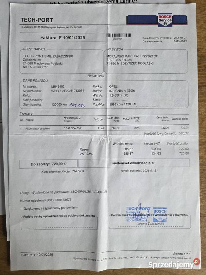 Opel Insignia 112016r Salon Polska 120KM Lublin