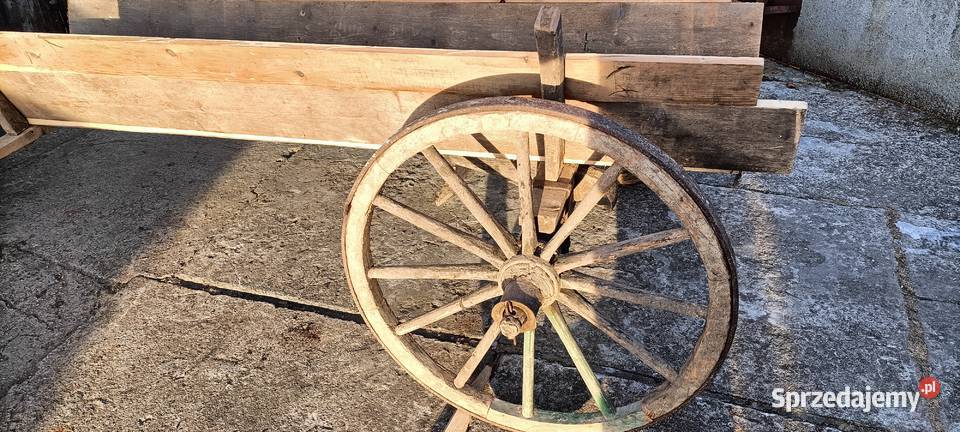 dwukółka dwukołówka wóz retro Walowa Góra