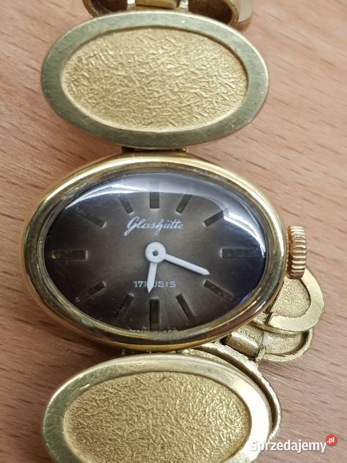 Rzadki biżuteryjny zegarek GUB Glashutte Chorzów