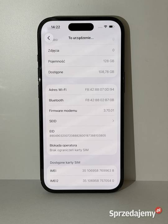 iPhone 15 128GB Czarny Kalisz