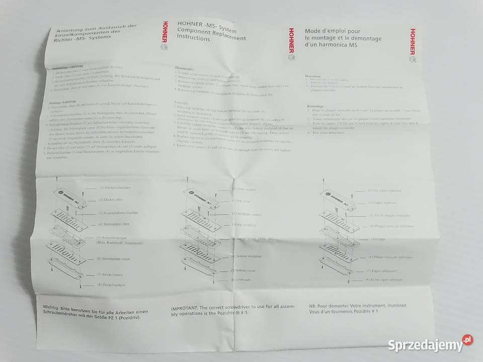 Harmonijka ustna Hohner Blues Harp MS Tonacja C Biłgoraj