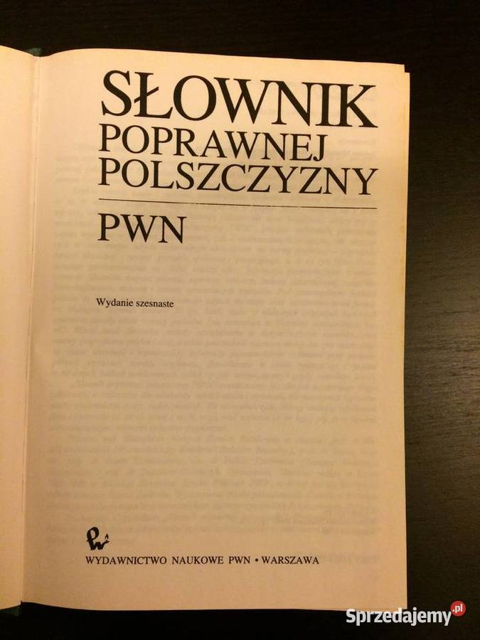 Witold Doroszewski Słownik Poprawnej Polszczyzny Elbląg