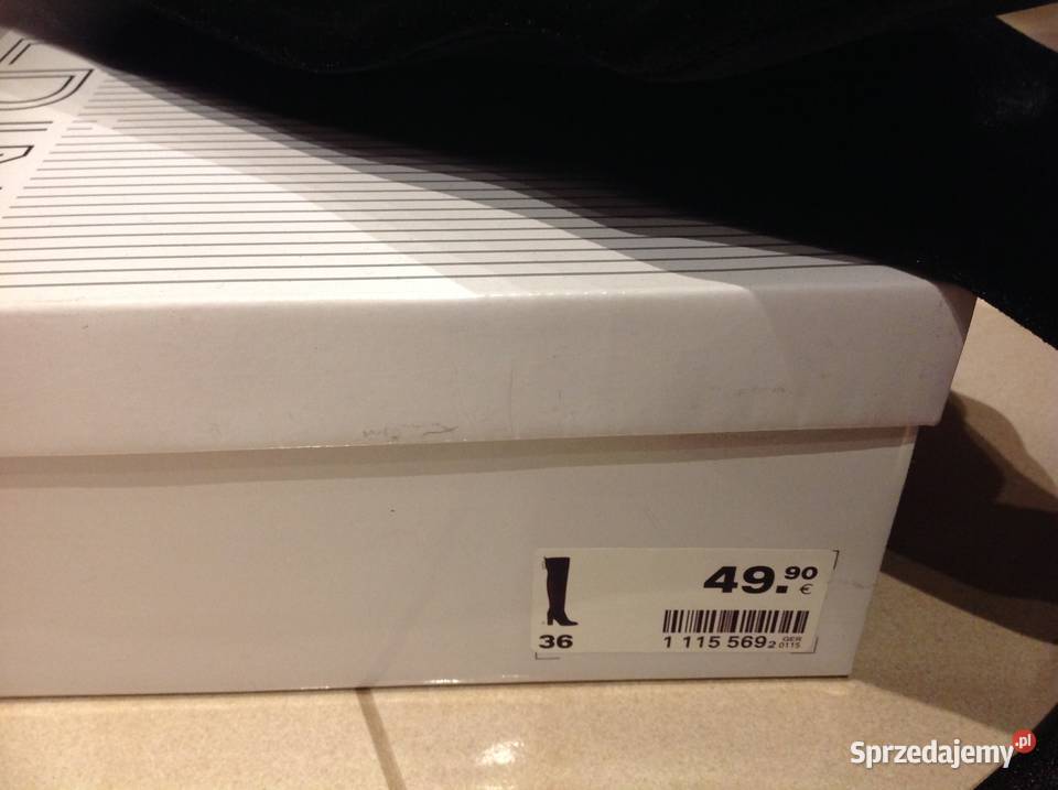 Kozaki Kolano damskie 36 welurowe Nowe Nowa Sól sprzedam