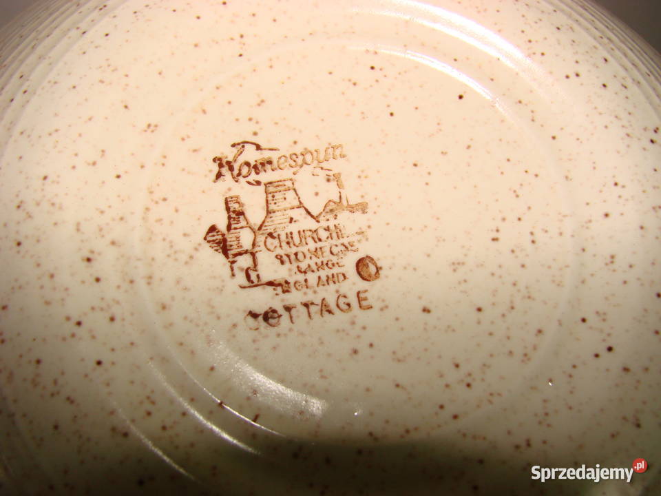 Churchill England Komespun Cottage talerz Pruszcz Gdański