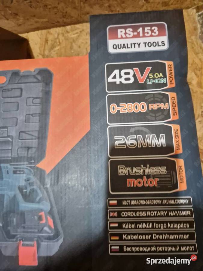 MŁOTOWIERTARKA AKUMULATOROWA MŁOT UDAROWY 48V 50