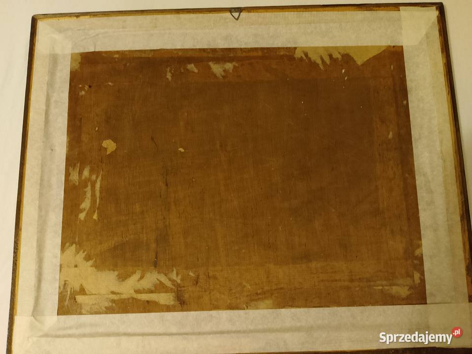 Obraz olejny ułan i wilki Rabka-Zdrój