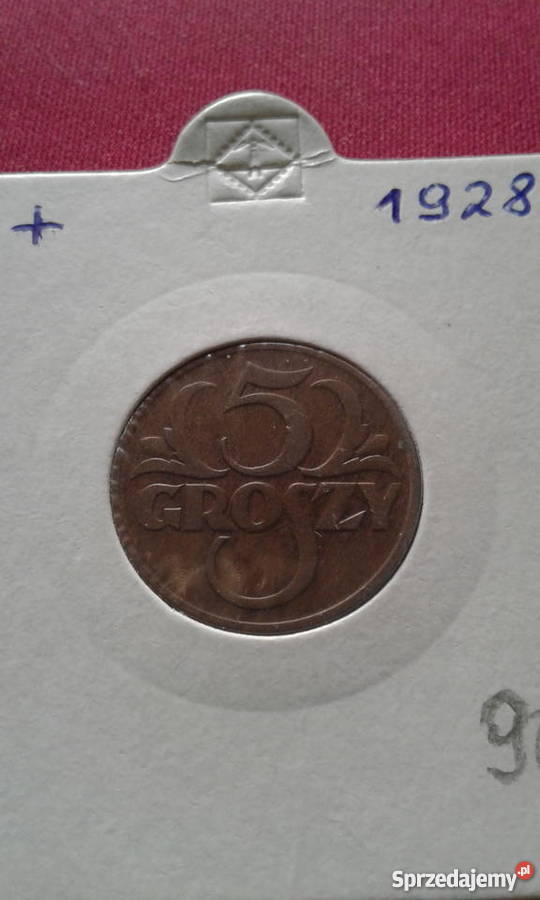 5 groszy 1928 rOryginałsuper Numizmatyka Konin
