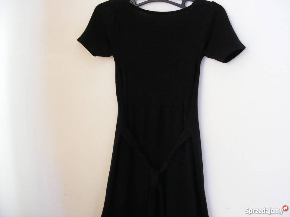 Sukienka włoska czarna bawełniana rozmiar 36 Oborniki Śląskie
