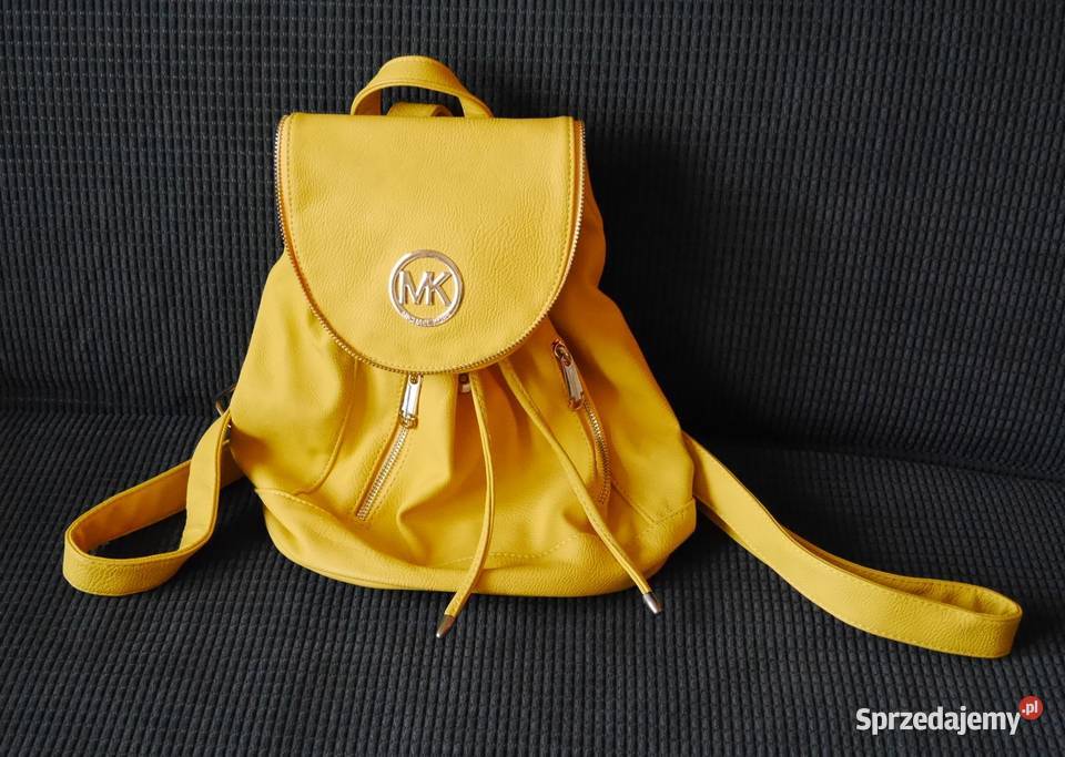 Michael Kors śliczny musztardowy plecak nowy Inny rodzaj