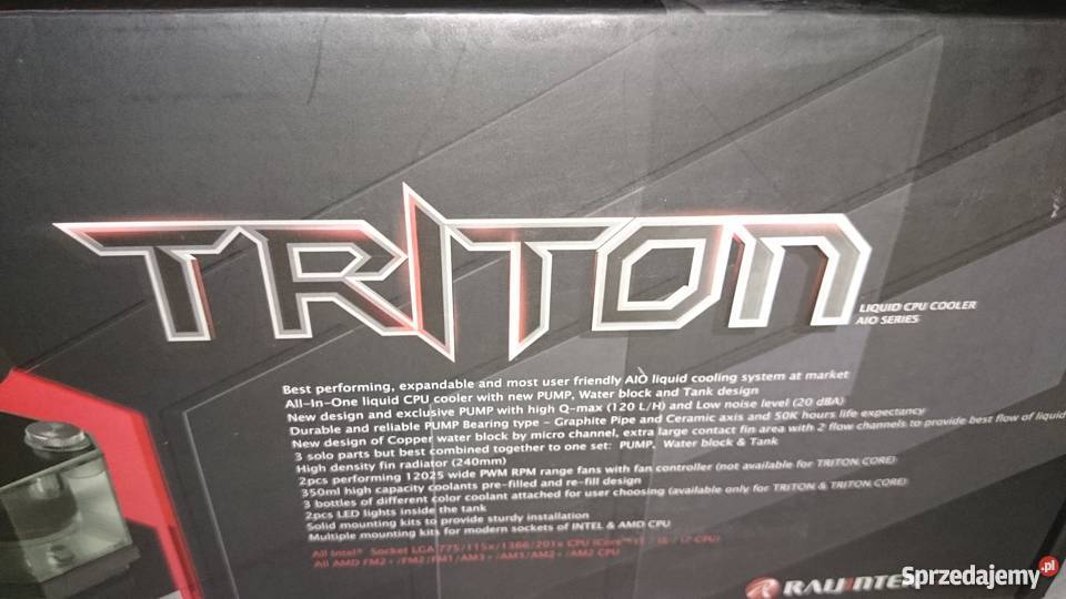 chłodzenie wodne Raijintek TRITON 240 Jaworzno