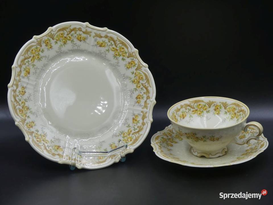 Komplet śniadaniowy Sorau Żary piękne reliefy wielkopolskie Poznań