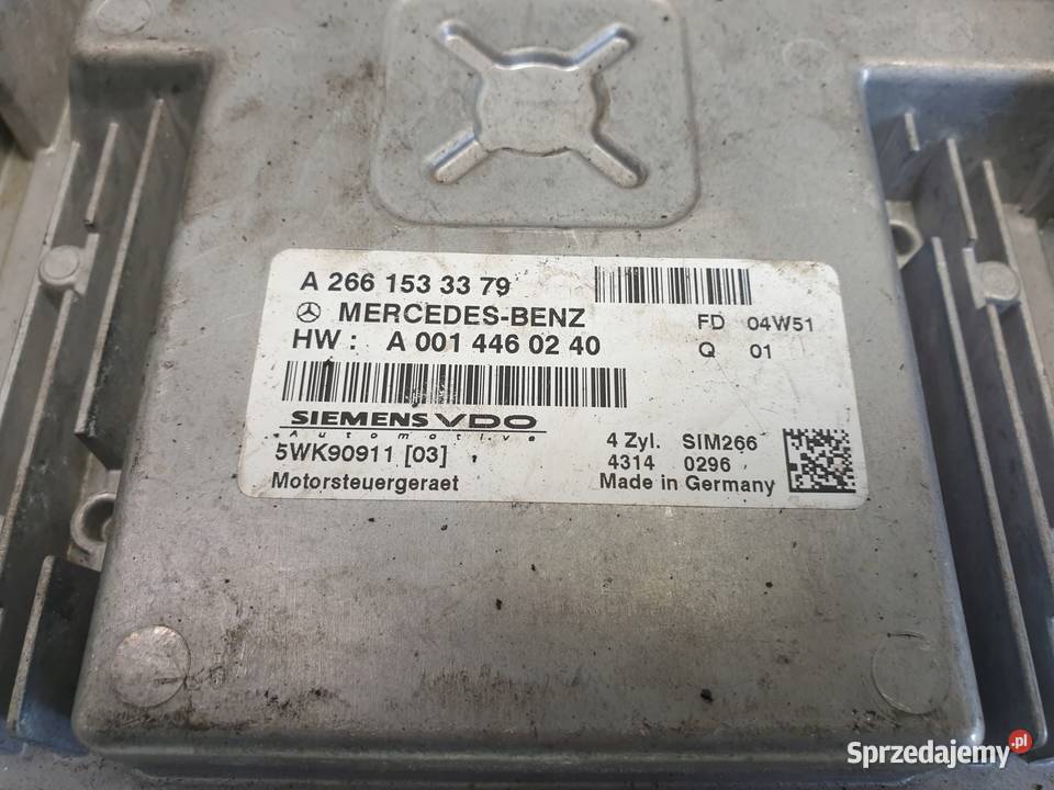 Mercedes W169 17 8V STEROWNIK SILNIKA Chełm