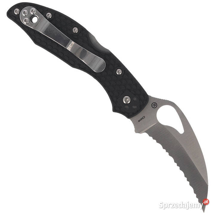 Nóż składany Spyderco Hawkbill Byrd FRN Black Warszawa