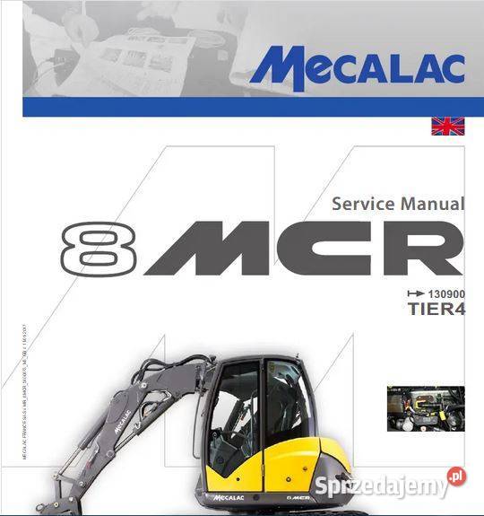 Mecalac 10MCR 6MCR 8MCR instrukcja naprawy Kielce sprzedam