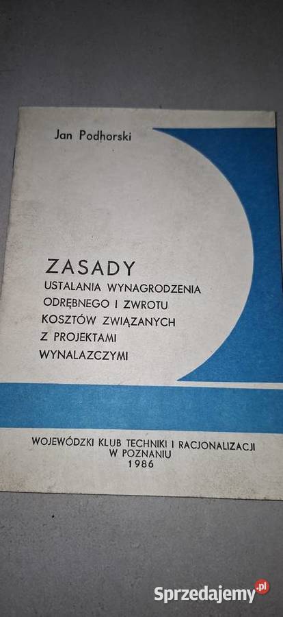 Zasady wyceny wynalazków PRL unikat 1986 Poznań Antykwariat Łęczyca