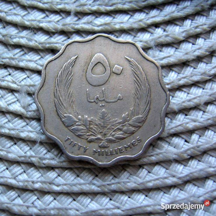 Libia 50 Milimów 1965r wielkopolskie Kalisz